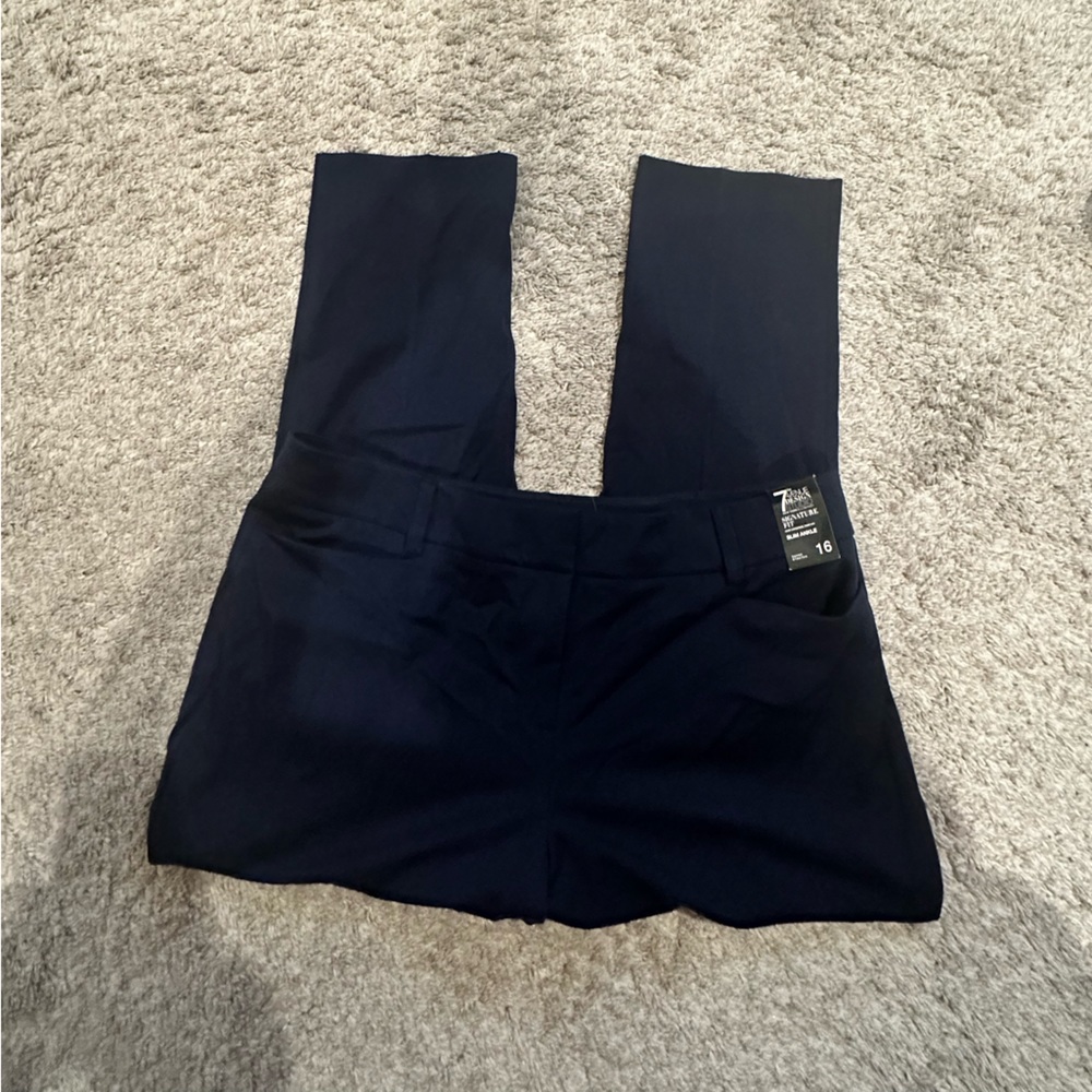 Design Studio 7th Avenue Dark Blue Slim Ankle Plus Size Pants Size 16 New